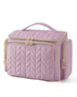 BAGSMART Travel Toiletry Bag, Large Wide-open Travel Bag for Toiletries, Makeup Cosmetic Travel Bag with Handle-Purple - color: Purple