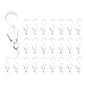24PCS 4" Plastic Swivel Hooks with Clips, Strong Laundry Hangers, Rotating Clips for Clothes, Towels, Closet Organization, Home & Travel Use (White) - color: White