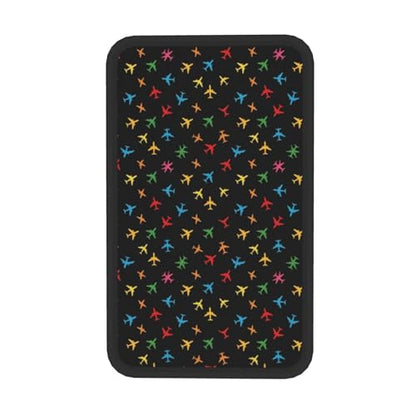 Breathable Neoprene Armrest Cover, Colorful Aircraft Airplane Black, Universal Fit Center Console Pad for Car and Truck, Non-Slip Seat Box Protector - color: Picture (611)