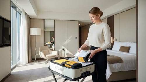 GOX Ultra Light 5 piece Packing Cubes Travel Luggage Organizer 1 Large 2 Medium 2 Small - color: Yellow