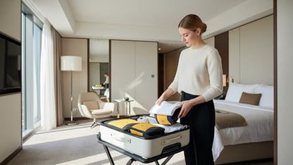 GOX Ultra Light 5 piece Packing Cubes Travel Luggage Organizer 1 Large 2 Medium 2 Small - color: Yellow