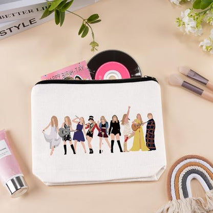 Frerdui Music Lover Makeup Bag Gifts for Women, Singer Makeup Bags, Singer Merch Cosmetic Bag for Next Era, Gift for Women Friends Birthday Mother's Day Nurse Graduation Gift for Her Music Lovers - style: Star Bag