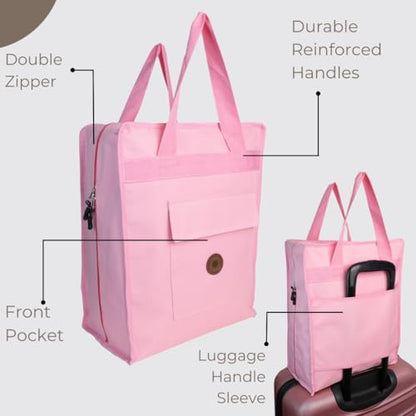 Shoe Bag for Travel, Portable Shoe Organizer, Storage Bag, Shoe Tote Bag for Women and Men - style: Pink