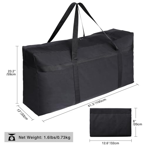 REDCAMP Foldable Travel Bag, Large Sports Bag, 75L/96L/100L, Lightweight Waterproof Tote Bag - color: Black 230L