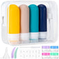 MODENGKONGJIAN 16 Pack Travel Bottles for Toiletries,TSA Approved Silicone Squeezable Travel Shampoo Bottles, 3oz Leak Proof Refillable Toiletry Cosmetic Containers (16PCS/Blue) - color: 16PCS/Blue