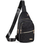 Banelu Small Sling Bag Crossbody Sling Backpack for Women Trendy, Small Crossbody Purse Cross Body Bag for Hiking Traveling - color: O Black