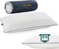 alkamto Memory Foam Pillow 27.5X 18 in”– Ergonomic Neck Support Pillow – Oeko-Tex Certified – Breathable & Thermoregulating Cover – Ideal for Back & Side Sleepers (27.5" (L) × 18" (W) × 4.7" (H)) - size: Queen
