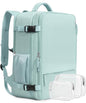 Beraliy Travel Backpack for Women, Airline Approved Bag, 16 inch Laptop Waterproof Hiking Backpack, Casual College Daypack, Weekender Bag, Mint Green - color: Mint Green, size: Large
