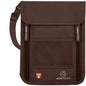Alpha Keeper Neck Wallet for Travel Man and Women, RFID Passport Holder - color: Brown