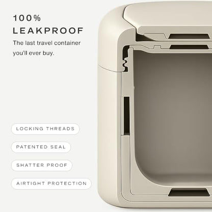 Cadence Travel Containers - Daily Routine Capsule Set - Magnetic Containers with Lids,4 Flex Mediums (1.32oz) & 3 Flex Smalls (0.56oz) - Shampoo, Conditioner, Body Wash, Pills, & More - Eucalyptus - color: Eucalyptus