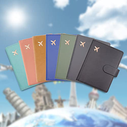 Passport Wallet, Gray, Unisex, Faux Leather, Waterproof, Slim, Lightweight, RFID Blocking, 2-in-1 Design, with Document Slots, Credit Card Slots, SIM Card Slots - color: Gray, style: Classic