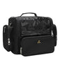 Makeup Brush Bag, Clear Makeup Brush Holder with Lid, Extra Large Capacity Travel Cosmetic Bag Makeup Artist Must Haves, Black Makeup Case, Make Up Organizers and Storage, with Adjustable Dividers - color: Black