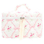 PAZIMIIK Quilted Makeup Bag Large Travel Zipper Soft Cosmetic Case for Women Girls Make Up,Bow Rose - color: Bow Rose, size: 1 PCS Bag