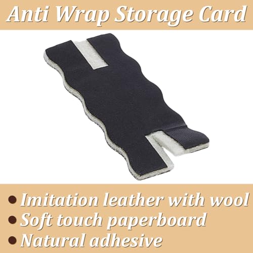 OLYCRAFT 10pcs Portable Tangle-Free Jewelry Organizer 2.5x1x0.1 Inch Black Rectangle Tangle-Free Necklaces Organizer Necklace Card Holder Universal Jewelry Storage Case for Chain Necklaces Storage - color: Black
