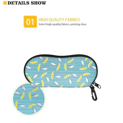 AFPANQZ Glasses Case with Carabiner Hanging Portable Neoprene Zipper Sunglasses Case Soft Lightweight - color: Baseball Pattern Design