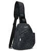 Baggallini Medium Sling Backpack - 9"x11" Lightweight Sling Bag with Convertible Adjustable Shoulder Strap - color: Midnight Blossom