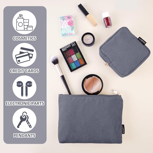MAGEFY Makeup Bag Small Cosmetic Bag for Women - color: Black