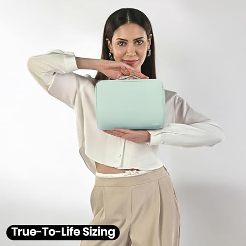 KAZAY Hanging Toiletry Bag with TSA Approved Detachable Pouch, Compact Travel Size Bag, Travel Toiletry Bag, Water Resistant, Premium Nylon, Travel Size Toiletries, Cosmetic Makeup Bag (Sage Green) - color: Sage Green