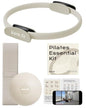 Pilates Kit for Women – Home Pilates Equipment Set with Ring, Ball & Resistance Bands | Pilates Starter Kit with Accessories in Gift Box - color: Beige, style: Essential Kit - 3PC