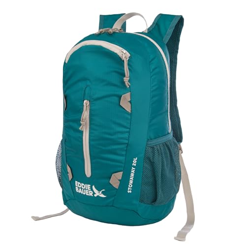 Eddie Bauer Stowaway Packable Backpack | Travel | Outdoor | Lightweight | Foldable | Durable | Ripstop Polyester | 20L - Deep Sea - color: Deep Sea, size: 20L