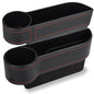MORDEN MS 2 Pack Car Seat Gap Filler Organizer, Automotive Front Seat Storage with Cup Holder, Auto Console Side Extra Storage Boxes - Passenger & Driver Side