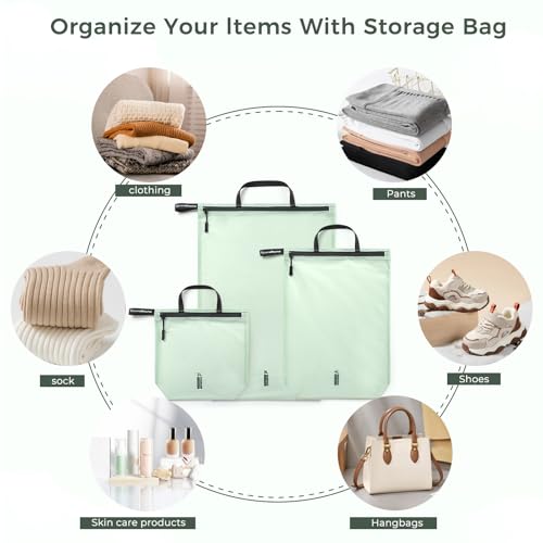 Travel Laundry Bag Ultralight Waterproof Washable Wet Dry Bag for Gym, Swimming, Yoga, and Workout Perfect for Dirty Clothes, Bathing Suits, Travel Accessories (3 Pack)(Green) - color: Green