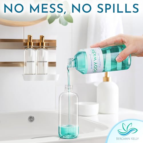 Bergman Kelly - Replacement Shampoo, Conditioner & Body Wash Refill Set - 12.6 oz, 3 Piece Set - Tropical Waterfall - for Dispensers - Delight Guests with Invigorating & Refreshing Hotel Hospitality - size: 12.6 Fl Oz (Set of 3)