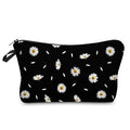 Deanfun Cosmetic Bag for Women, Durable Polyester Makeup Bag Organizer Travel Waterproof Roomy Accessories Daisy Purse Bag Gifts(52366) - color: 52366