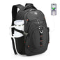 Swissdigital Design Laptop Backpack with USB Charging Port, Travel Backpack Fits 15.6 inches Computer, 31L College School Backpack for Men, Black | SD803-01 - color: Black
