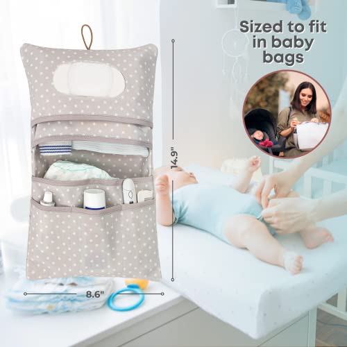 HAMUR Baby Diaper Bag Organizer – Compact & Foldable Stroller Pouch for Newborn Essentials | Travel-Friendly | Fits Boys & Girls ( Fox) - color: Fox