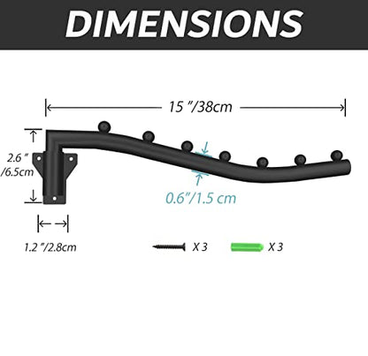 Folding Clothes Hanger Rack Swing Arm Hook Holder Clothing Hanging Garment Drying Closet Rod Storage Organizer Wall Mount Space Saving for Closet Organizer, Bathroom, Bedroom, Laundry Room Black - style: 1 Pack