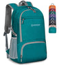 ZOMAKE Lightweight Packable Backpack 30L, Foldable Hiking Backpacks Water Resistant Compact Folding Daypack for Travel(Lake Green) - color: Lake Green