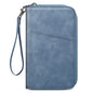 Fintie Family Passport Holder Wallet, RFID Blocking Travel Document Organizer Clutch Bag Credit Cards Case Cover for Women Men - color: Haze Blue