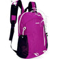 VPBAGE 15L Water-resistant Hiking Daypack for Women, Small Backpack Travel Outdoor, Lightweight Day Pack with Tool Loops - color: Purple