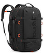 Tolaccea Travel Backpack for Men Women, 40L-50L Carry On Backpack with Wet Dry Compartment, TSA Approved Laptop Daypack Fits 15.6", Convertible Expandable Large Rucksack Duffel Bag for Work Travel - color: Black
