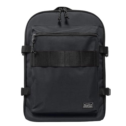 Lightweight Travel Backpack Hiking Daypack Laptop Bookbag, 17L Carry-on Personal Item Weekender Overnight Bag Unisex, All Black - color: Black
