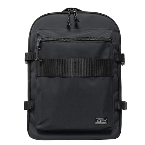 Lightweight Travel Backpack Hiking Daypack Laptop Bookbag, 17L Carry-on Personal Item Weekender Overnight Bag Unisex, All Black - color: Black