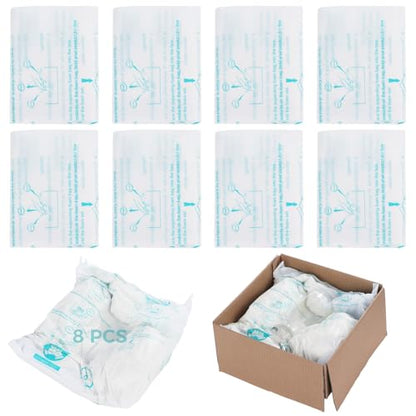 Foam Bags For Shipping 8 PCS 20×24 Inch, Handy Temperature-Activated Expanding Pouches, Instant Pack Quick Packaging - Protective Parcel Solution - color: 8 PCS, size: 24 × 20 inch