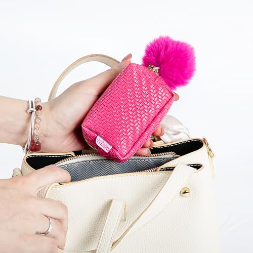 Kitgo Mini First Aid Emergency Clutch Kit -Mother Day Gift Compact Safety Pouch Party Bag with 27 Essential Items for Girl Lady Mother Wife Nurse for Girl Lady Mother Wife Nurse - color: Rose Red