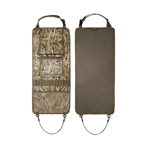 MYDAYS 2 Pack Tactical Seat Back Gun Rack, Camo Front Seat Organizer With Molle Panel Vehicle Holder for Hunting Rifles/Shotguns (Camo2) - color: Camo2