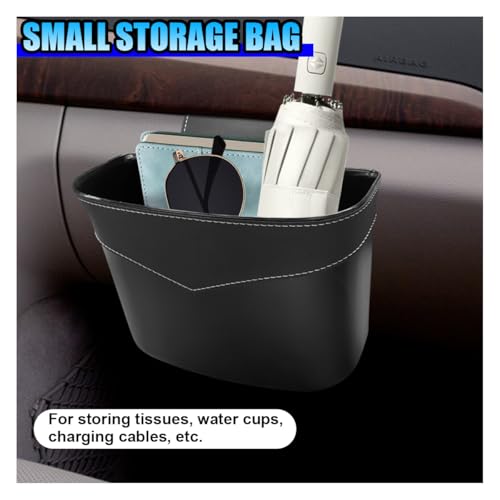 Mini Car Trash Can - Leak-Proof Hanging Car Garbage Can Auto Trash Bag Organizer - Small Garbage Bin Container Vehicle Glove Box Storage Accessories for Cars Home Office (GloveBox) - size: GloveBox