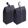 YAMIU Travel Shoe Bags Set of 2 Waterproof Nylon with Zipper for Men & Women (Black) - style: 2 Pack - Black