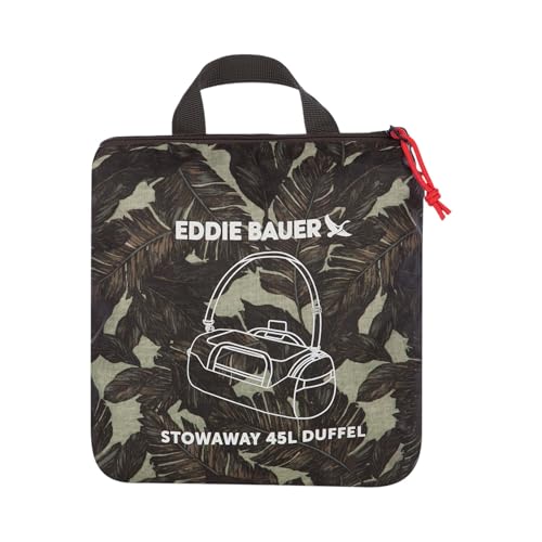 Eddie Bauer Stowaway Packable Duffel Bag | Travel | Foldable | Lightweight | Durable | Ripstop Polyester - color: Dark Loden