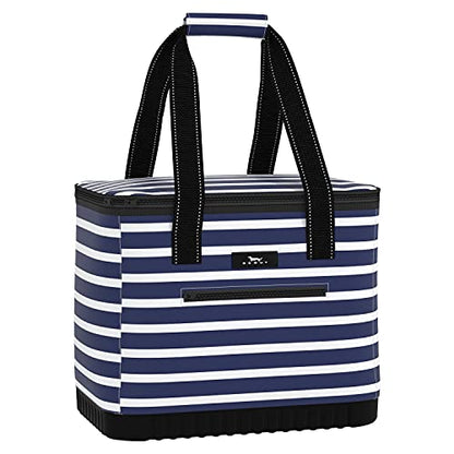 SCOUT The Stiff One - Large, Soft, Lightweight, Insulated Cooler with Hard Bottom, Beach, Family, Travel, Picnic Cooler - color: Nantucket Navy