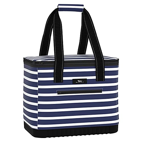 SCOUT The Stiff One - Large, Soft, Lightweight, Insulated Cooler with Hard Bottom, Beach, Family, Travel, Picnic Cooler - color: Nantucket Navy