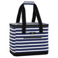 SCOUT The Stiff One - Large, Soft, Lightweight, Insulated Cooler with Hard Bottom, Beach, Family, Travel, Picnic Cooler - color: Nantucket Navy
