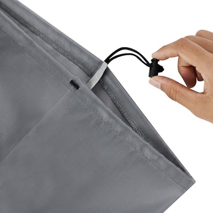 PALTERWEAR Drawstring Bag with Toggle - Nylon Cinch and Ditty Pouch Six-Pack (Gray, 6 x 8 Inch, Set of 6) - color: Gray, size: 6 x 8 Inch