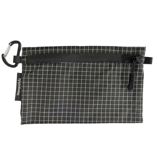 Water-Resistant Passport Holder for Travel, Ultralight Passport Wallet with YKK Zipper, Travel Essentials Organizer for Women Men, Portable Money Pouch Case for Credit Cards, ID, Cash, Small Items - color: Black, size: L(7.1" x 4.7")