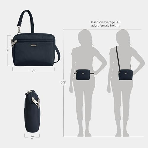 Travelon Anti-Theft Classic Convertible Crossbody & Waist Pack - color: Midnight