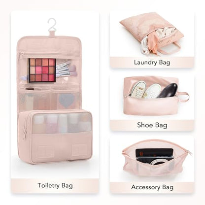 10 Set Compression Packing Cubes for Travel Gifts Mom Women,OlarHike Luggage Clothes Garment Bags for Travelers,Airplane/Cruise/Car Travel Essentials,Compressible Expandable Saver Space Bags(Beige) - color: Beige